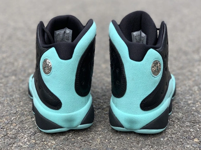 Cheap TBkick 13 Black Retro Air Island Jordan Green 414571-030 0813